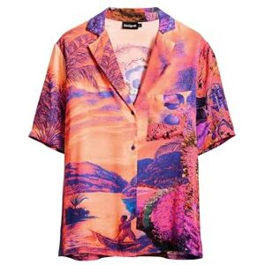 Desigual Shirt_Paradise_LACRO, 3008 Rosa lila, XL, Röd, XL Desigual Shirt_Paradise_LACRO, 3008 Rosa lila, XL, Röd, XL