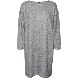 VERO MODA VMBLIS 7/8 Boatneck Short Dress JRS Boo, Ljusgrå melange, S VERO MODA VMBLIS 7/8 Boatneck Short Dress JRS Boo, Ljusgrå melange, S