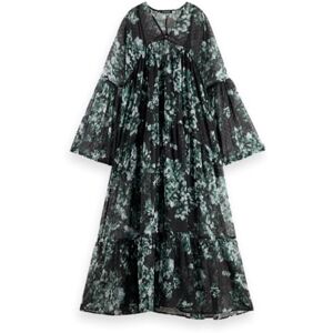 Scotch & Soda Tryckt Fil Coupe Maxi Dress, Nieuw Blossom Print Park Green 353, 34 Scotch & Soda Tryckt Fil Coupe Maxi Dress, Nieuw Blossom Print Park Green 353, 34
