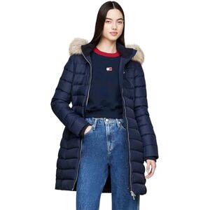 Tommy Jeans dam TJW väsentlig jacka med huva DW0DW18864 pufferrock, blå (mörk natt marinblå), S, Blå (mörk natt marinblå), S Tommy Jeans dam TJW väsentlig jacka med huva DW0DW18864 pufferrock, blå (mörk natt marinblå), S, Blå (mörk natt marinblå), S
