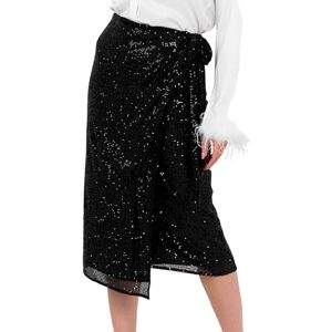 Lovedrobe dam midi kjol dam wrap paljett Embellished fodrad evening tillfälle party kläder, svart 38, svart, 38 Lovedrobe dam midi kjol dam wrap paljett Embellished fodrad evening tillfälle party kläder, svart 38, svart, 38