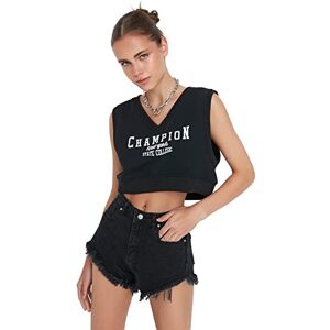 Trendyol Dam normal midja raka ben smala shorts, Svart, 62 Trendyol Dam normal midja raka ben smala shorts, Svart, 62