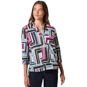 Cecil TOS Multicolor Light Cotton Blouse, Ljus alabaster vit, S Cecil TOS Multicolor Light Cotton Blouse, Ljus alabaster vit, S
