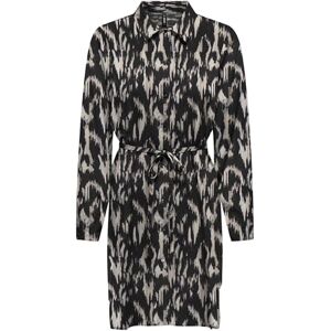 ONLY Onlnova Life Elite L/S Shirt Dress AOP, Black/Aop: 590 raw djur, XS ONLY Onlnova Life Elite L/S Shirt Dress AOP, Black/Aop: 590 raw djur, XS