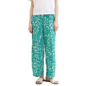TOM TAILOR Denim dam culottebyxor, 35333 – Abstrakt grön prickigt tryck, XS TOM TAILOR Denim dam culottebyxor, 35333 – Abstrakt grön prickigt tryck, XS