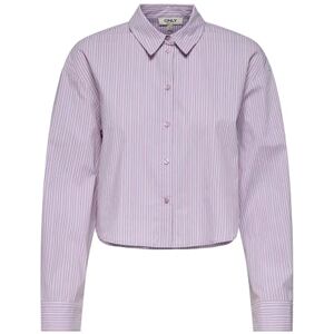 ONLY dam Onlsika LS kort skjorta WVN, Mauve Mist, M, Mauve Mist, M ONLY dam Onlsika LS kort skjorta WVN, Mauve Mist, M, Mauve Mist, M