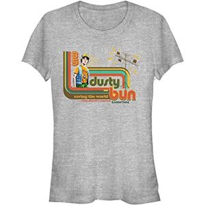 Stranger Things Dam Dusty Bun kortärmad t-shirt, Heather Grey, XXL, Grå ljung, XXL Stranger Things Dam Dusty Bun kortärmad t-shirt, Heather Grey, XXL, Grå ljung, XXL