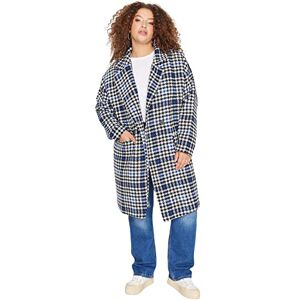 Trendyol dam oversize shift enkel vävtyg storlekar i kappa, Saxe Blue, 46 stor Trendyol dam oversize shift enkel vävtyg storlekar i kappa, Saxe Blue, 46 stor