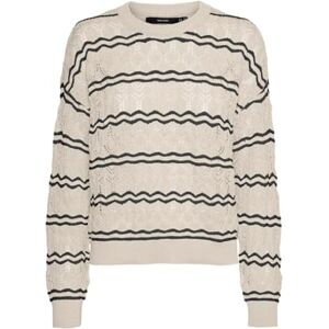 VERO MODA dam Vmbella Ls O-Neck Ga Boo tröja, Marinblazer/ränder: björk, M VERO MODA dam Vmbella Ls O-Neck Ga Boo tröja, Marinblazer/ränder: björk, M