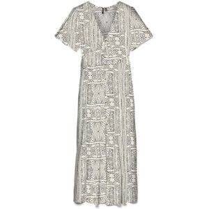 VERO MODA Vmmenny Ss 7/8 Detial Dress WVN Ga, Havregryn, M VERO MODA Vmmenny Ss 7/8 Detial Dress WVN Ga, Havregryn, M