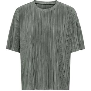 ONLY Onlravenna S/S Plisse Top Noos JRS, agave grön, L ONLY Onlravenna S/S Plisse Top Noos JRS, agave grön, L