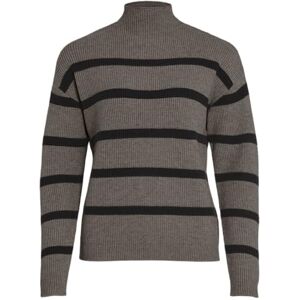 Vila Viril Mock Neck L/S stickad ribbtopp 2-Noos, Falk, S Vila Viril Mock Neck L/S stickad ribbtopp 2-Noos, Falk, S