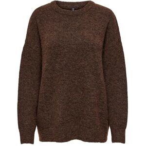 ONLY Onlazu Ls Boxy O-Neck KNT, Försegling brun, XS ONLY Onlazu Ls Boxy O-Neck KNT, Försegling brun, XS