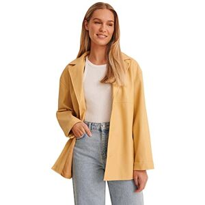 NA-KD Kort PU-jacka, fransk vanilj, EU 46 NA-KD Kort PU-jacka, fransk vanilj, EU 46