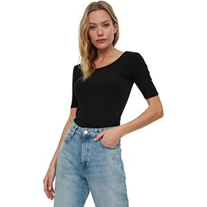 Trendyol Polyesterblandning blus – svart – figurnära, svart, S Trendyol Polyesterblandning blus – svart – figurnära, svart, S