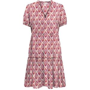 ONLY Onlnova Life Vis S/S Thea Dress AOP sommarklänning, röd, S ONLY Onlnova Life Vis S/S Thea Dress AOP sommarklänning, röd, S