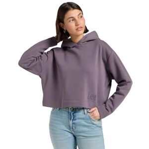 Lee Cropped Hoodie, Dammig lila, M Lee Cropped Hoodie, Dammig lila, M