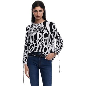Desigual Blus_dione T-shirt för kvinnor, svart, XL Desigual Blus_dione T-shirt för kvinnor, svart, XL