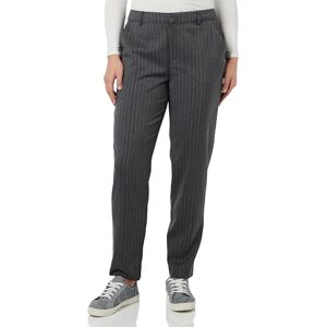 Cream Kvinnors byxor stift ränder beskurna längd avsmalnande ben vanlig midja dam, Grå melange pinstripe, 40 Cream Kvinnors byxor stift ränder beskurna längd avsmalnande ben vanlig midja dam, Grå melange pinstripe, 40
