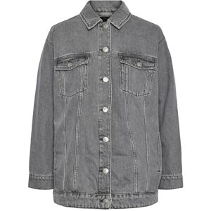 PIECES ONLY Pctika Ls Oversize Dnm jacka Noos Bc, GRÅ, XL PIECES ONLY Pctika Ls Oversize Dnm jacka Noos Bc, GRÅ, XL