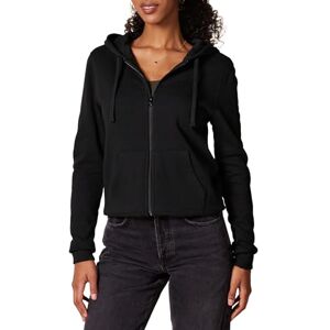 Amazon Essentials Women's Fleecehoodie i fransk frotté med full dragkedja (Finns i plusstorlek), Svart, L Amazon Essentials Women's Fleecehoodie i fransk frotté med full dragkedja (Finns i plusstorlek), Svart, L
