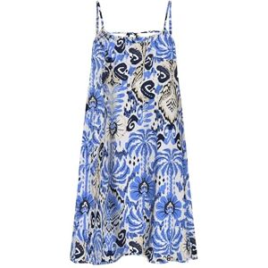 ONLY Onlnova Life Vis Keyla Dress AOP, Amparo blå, XL ONLY Onlnova Life Vis Keyla Dress AOP, Amparo blå, XL