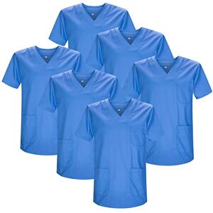 MISEMIYA Pack AV 6 enheter Sanitär Casaca Unisex MEDISK Sjuksköterska Uniform Sanitär, Celeste 21, 5XL MISEMIYA Pack AV 6 enheter Sanitär Casaca Unisex MEDISK Sjuksköterska Uniform Sanitär, Celeste 21, 5XL