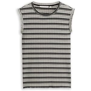 TOM TAILOR Denim dam 1050520 topp, 39494-svart vit gradient rand, M TOM TAILOR Denim dam 1050520 topp, 39494-svart vit gradient rand, M