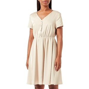 usha BLACK LABEL midiklänning för kvinnor, Beige, S usha BLACK LABEL midiklänning för kvinnor, Beige, S