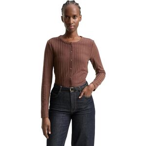 TOM TAILOR Denim dam långärmad T-shirt, 38824 – Mjuk chokladbrun, XL TOM TAILOR Denim dam långärmad T-shirt, 38824 – Mjuk chokladbrun, XL