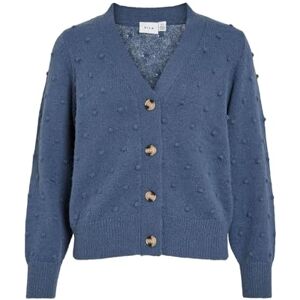 Vila Vituli V-hals L/S stickad kofta/Su/Pb/1, Vintage Indigo, L Vila Vituli V-hals L/S stickad kofta/Su/Pb/1, Vintage Indigo, L