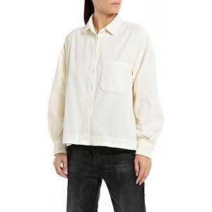Replay Dam, manchesterblus, comfort fit, 002 smör, XXS Replay Dam, manchesterblus, comfort fit, 002 smör, XXS
