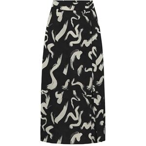 ONLY Onlnova Life Vis Piper Slit Skirt AOP kjol dam, Svart/Aop: 587 Yoko, XL ONLY Onlnova Life Vis Piper Slit Skirt AOP kjol dam, Svart/Aop: 587 Yoko, XL