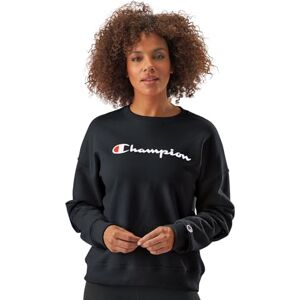 Champion Dam Powerblend Relaxed Crew, screentryckskript tröja, Black-y08113, Large Champion Dam Powerblend Relaxed Crew, screentryckskript tröja, Black-y08113, Large