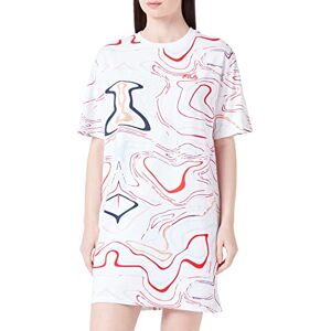 FILA Damöverraskningsklänning, vit färg vågor AOP, XS, Vit färgvågor Aop, XS FILA Damöverraskningsklänning, vit färg vågor AOP, XS, Vit färgvågor Aop, XS