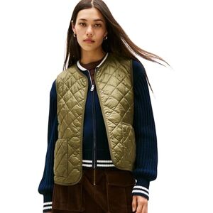 Tommy Hilfiger dam LW vadderad REG QUILTAD VÄST WW0WW47289 väst, grön, L, Grön (verktygoliv), L Tommy Hilfiger dam LW vadderad REG QUILTAD VÄST WW0WW47289 väst, grön, L, Grön (verktygoliv), L