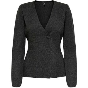 ONLY Onlmyera Life Ls One Button cardigan KNT, Mörkgrå melange, M ONLY Onlmyera Life Ls One Button cardigan KNT, Mörkgrå melange, M