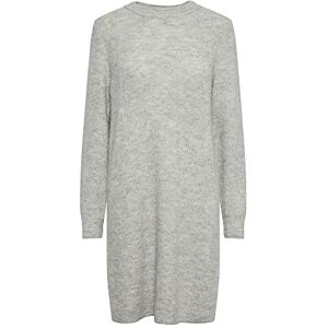 PIECES Dam PCELLEN LS O-neck stickad klänning NOOS BC-klänning, ljusgrå melange, XS PIECES Dam PCELLEN LS O-neck stickad klänning NOOS BC-klänning, ljusgrå melange, XS