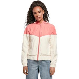 Urban Classics Dam pil windbreaker jacka dam, Paleprose-rosa/vit sand, XS Urban Classics Dam pil windbreaker jacka dam, Paleprose-rosa/vit sand, XS