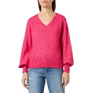 VERO MODA Bestseller A/S VMBRUNA LS V-NK Balloon GA Boo tröja, fuchsia lila/detalj:W. Melange, S, Fuchsia Purple/Detail:w. Melange, S VERO MODA Bestseller A/S VMBRUNA LS V-NK Balloon GA Boo tröja, fuchsia lila/detalj:W. Melange, S, Fuchsia Purple/Detail:w. Melange, S