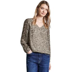 Street One chiffongblus med prägling, Honey Sand, 34 Street One chiffongblus med prägling, Honey Sand, 34