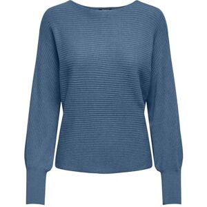 ONLY Onladaline L/S kort tröja KNT Noos stickad tröja med ubåthals, Coronet blå/detalj: w. Melange, XS ONLY Onladaline L/S kort tröja KNT Noos stickad tröja med ubåthals, Coronet blå/detalj: w. Melange, XS