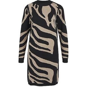 Object OBJRAY L/S stickad klänning AOP NOOS, Black/Aop: fossil stor djurjacka, XS Object OBJRAY L/S stickad klänning AOP NOOS, Black/Aop: fossil stor djurjacka, XS
