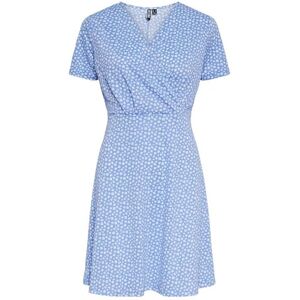 PIECES Dam Pcsienna Ss Dress Noos Bc klänning, Hydrangea/Aop: blomma, M PIECES Dam Pcsienna Ss Dress Noos Bc klänning, Hydrangea/Aop: blomma, M