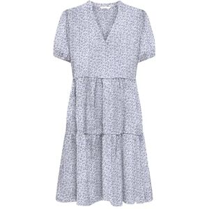 ONLY Onlnova Life Vis Thea Sleeve Dress AOP, Midnattsmarinblå, S ONLY Onlnova Life Vis Thea Sleeve Dress AOP, Midnattsmarinblå, S