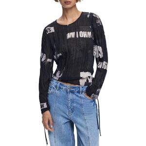 Desigual BLUS_Breaking News, 2000, svart, XS, svart, XS Desigual BLUS_Breaking News, 2000, svart, XS, svart, XS