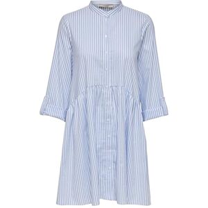 ONLY Ditte 3/4 ärm hög hals randig mini tröja klänning, Molndansare, 34 ONLY Ditte 3/4 ärm hög hals randig mini tröja klänning, Molndansare, 34