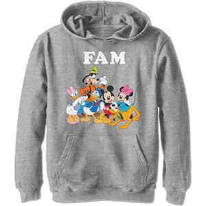 Disney Mickey Fam huvtröja för pojkar, Atletisk Heather, S Disney Mickey Fam huvtröja för pojkar, Atletisk Heather, S