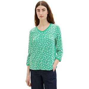 TOM TAILOR Damer T-shirt 1035850, 31117 Green Floral Design, M TOM TAILOR Damer T-shirt 1035850, 31117 Green Floral Design, M