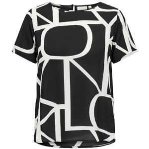 ONLY Carvica Life Ss Top WVN Noos T-shirt för kvinnor, Svart 26, 46 ONLY Carvica Life Ss Top WVN Noos T-shirt för kvinnor, Svart 26, 46
